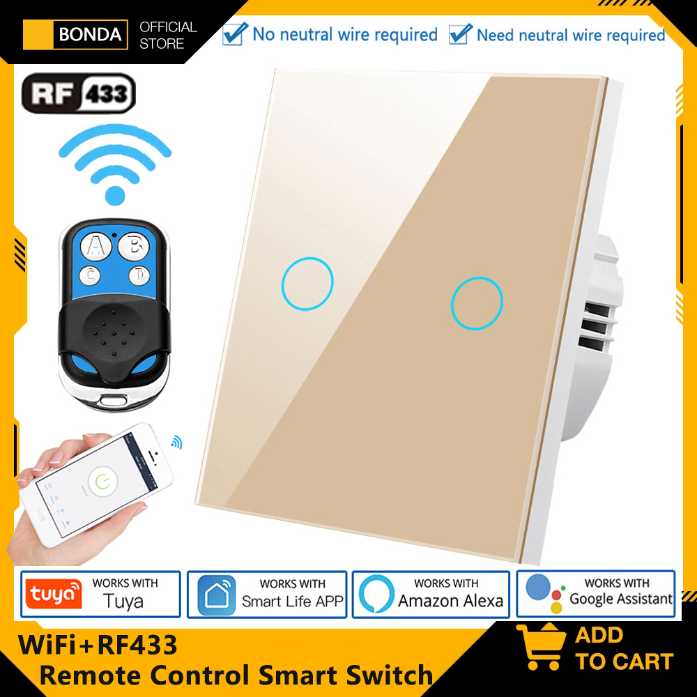 Tuya Wifi Socket - Tuya EU WiFi+RF433 Smart Remote control