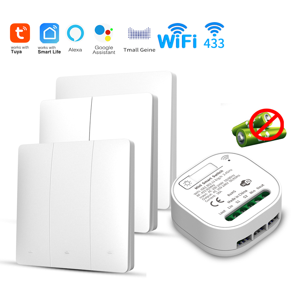 Tuya Wifi Socket - Tuya WiFi Smart Self-Powered Light Switch,Kinetic