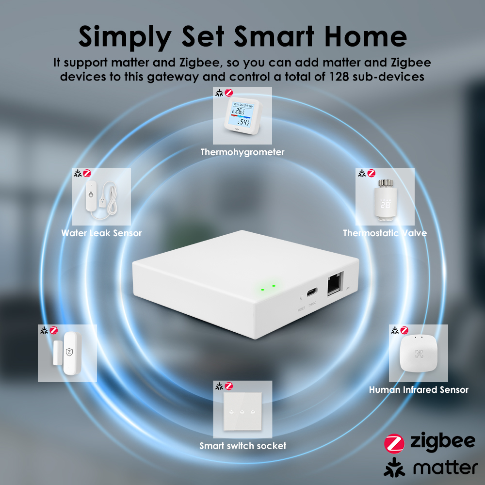 Tuya Zigbee Matter Wired Gatew - Smart Home Offline System recension och pris