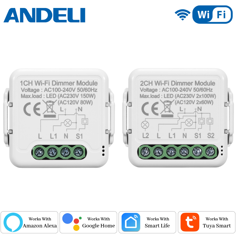 DIY  Wifi Smart Dimmer Switch  - Tuya Wifi Socket recension och pris
