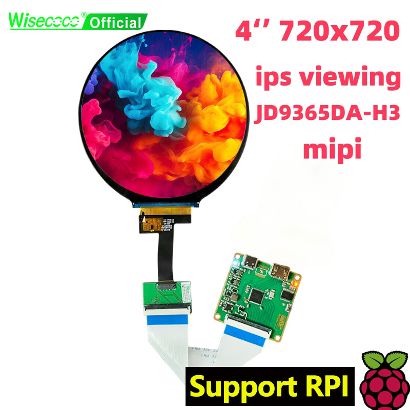 Wisecoco 4 Inch Round LCD Disp - Smart Home Raspberry Pi recension och pris