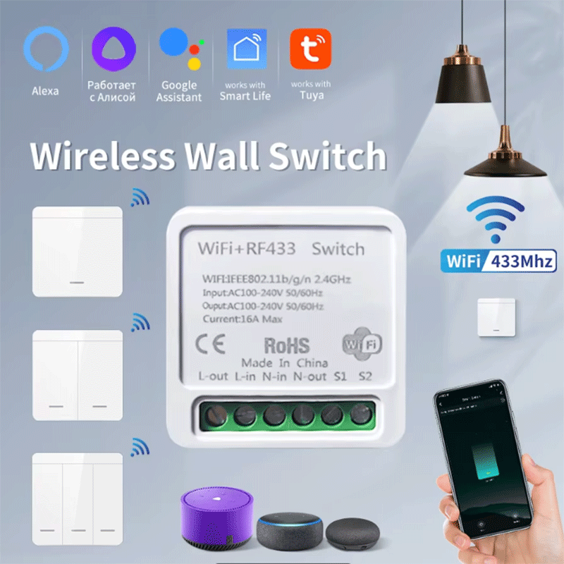 Tuya WiFi Smart Light Switch S - Tuya Wifi Socket recension och pris