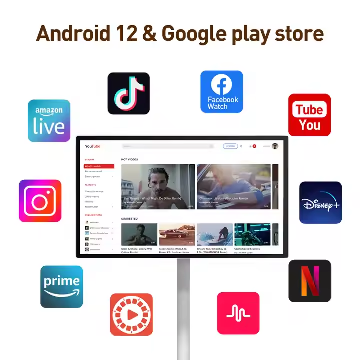 24-Inch Android 12 Portable LC - Smart Home Wifi recension och pris