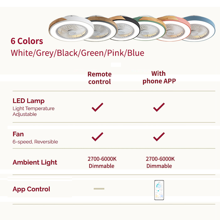 Bedroom Ceiling Fan Light, Int - Smart Ceiling Fan recension och pris