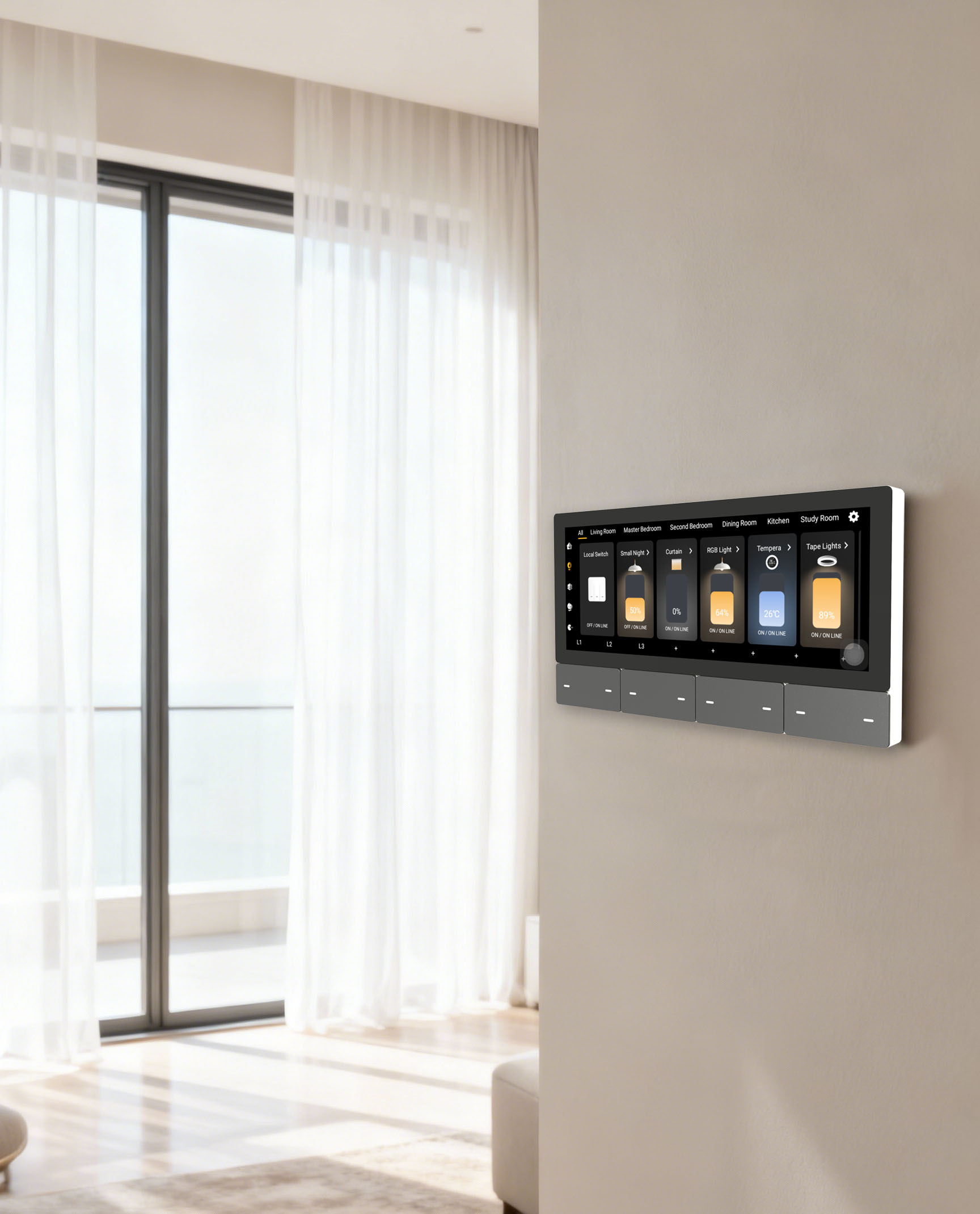 F5 Tuya UK Touch Screen Music  - Smart Home Wifi recension och pris