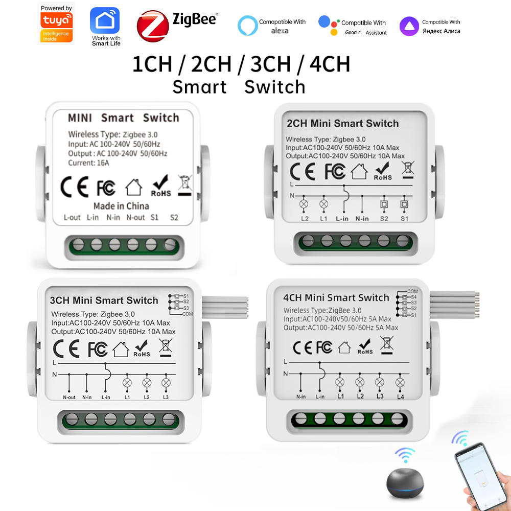 Tuya Zigbee 3.0 Smart Switch 1 - Smart Home Remote recension och pris