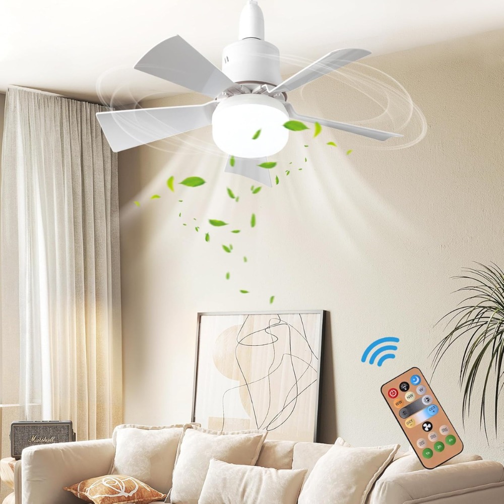 LED Ceiling Fan With Light E27 - Smart Ceiling Fan recension och pris