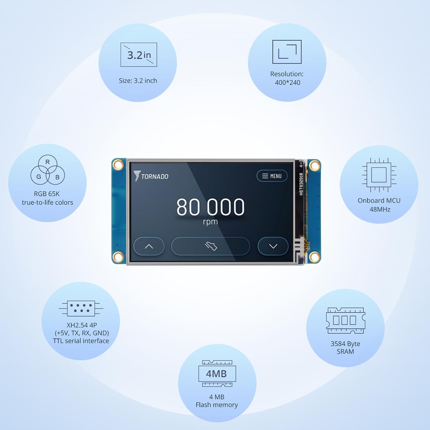 NX4024T032 UART HMI Smart LCD  - Smart Home Raspberry Pi recension och pris