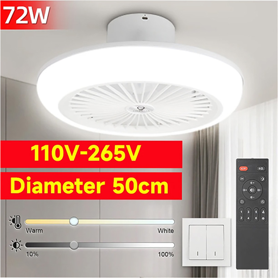 72W Ceiling Fan Ceiling Light  - Smart Ceiling Fan recension och pris