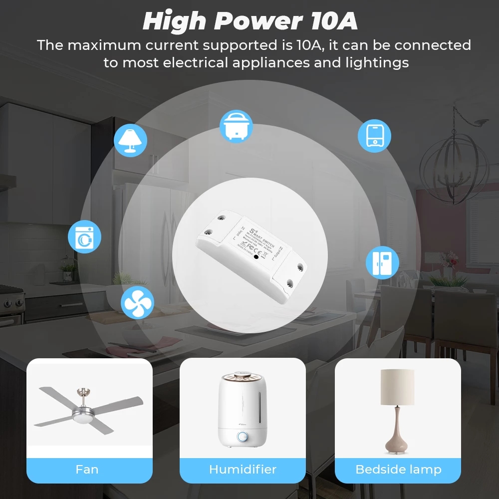 WiFi Switch DIY MINI Smart Hom - Tuya Wifi Socket recension och pris