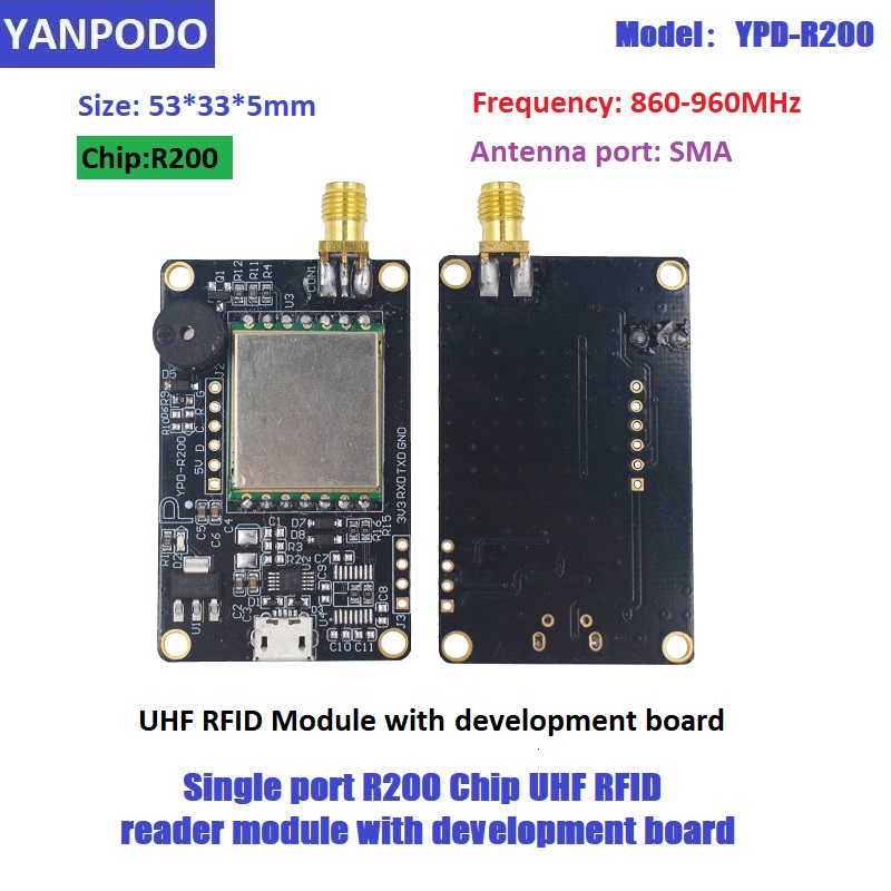 R200 Chip UHF RFID Reader Modu - Smart Home Raspberry Pi recension och pris