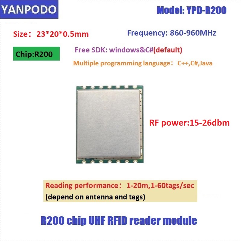 R200 Chip UHF RFID Reader Modu - Smart Home Raspberry Pi recension och pris