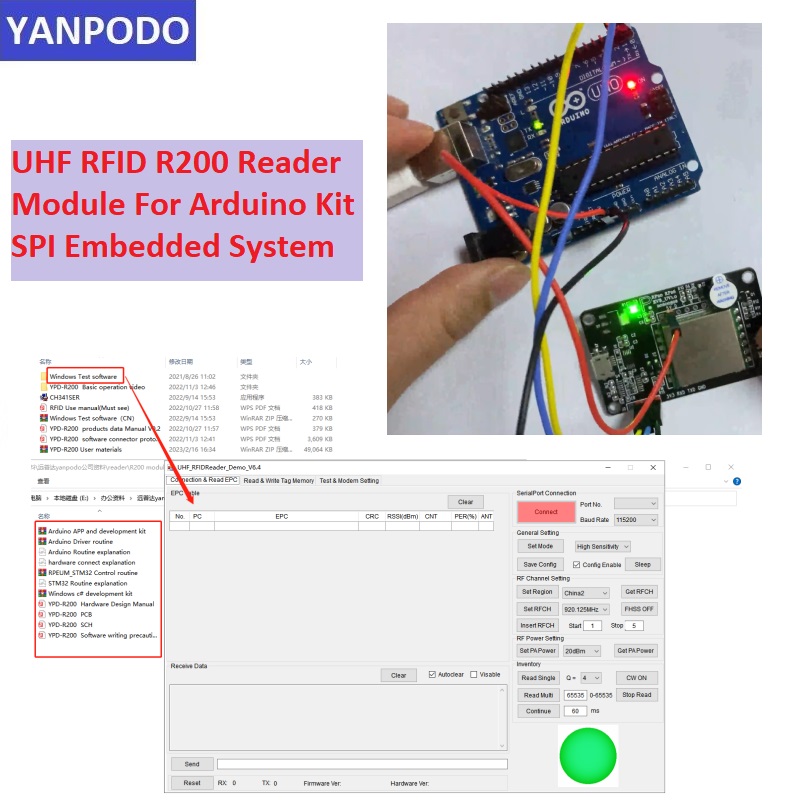 R200 Chip UHF RFID Reader Modu - Smart Home Raspberry Pi recension och pris