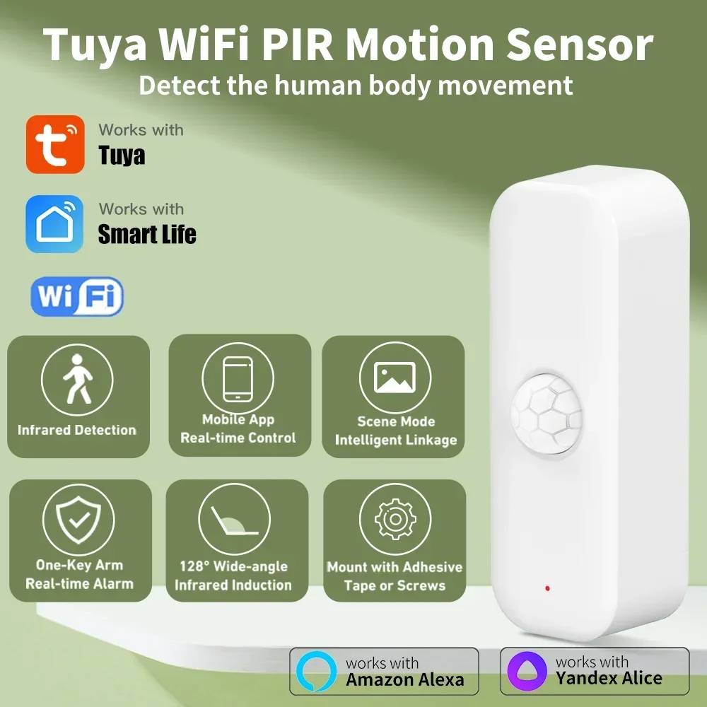 Tuya WiFI Motion Sensor PIR Sm - Pir Motion Sensor recension och pris